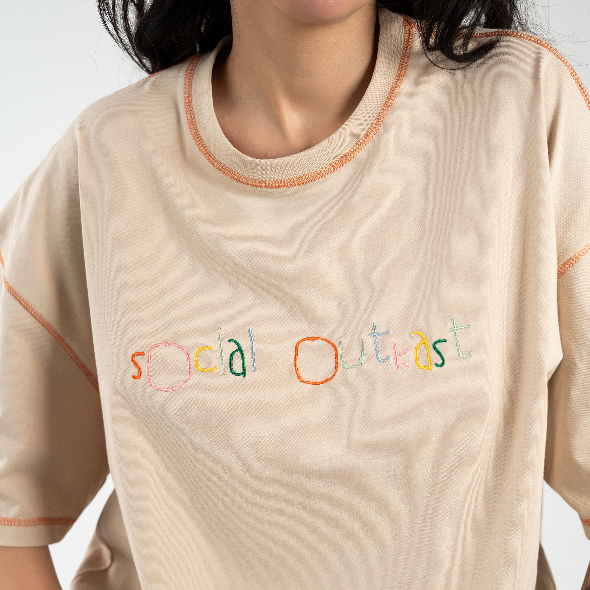 OG Kidscript beige t-shirt