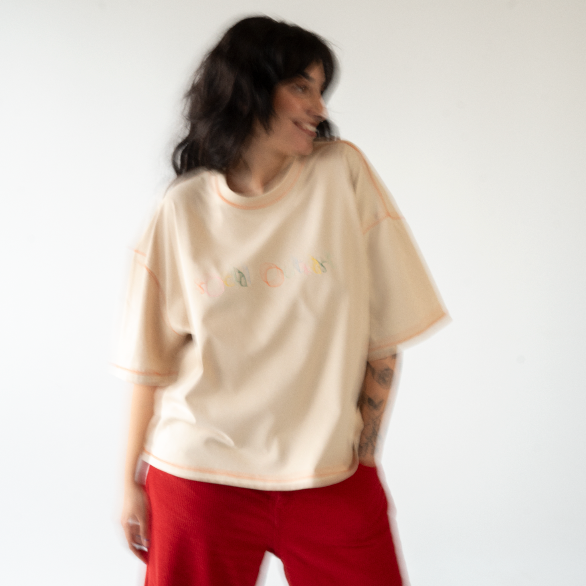 OG Kidscript beige t-shirt