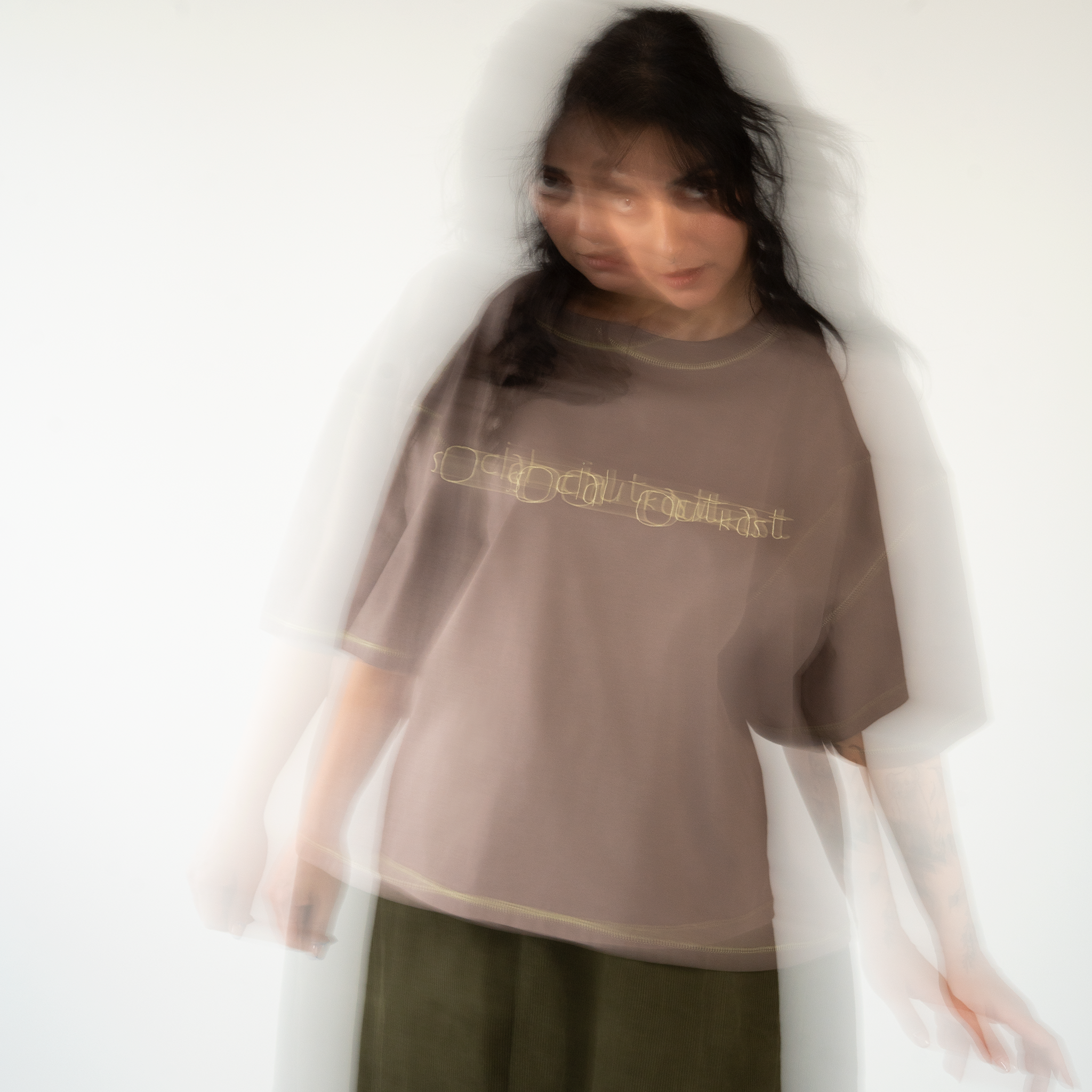 OG Kidscript brown t-shirt