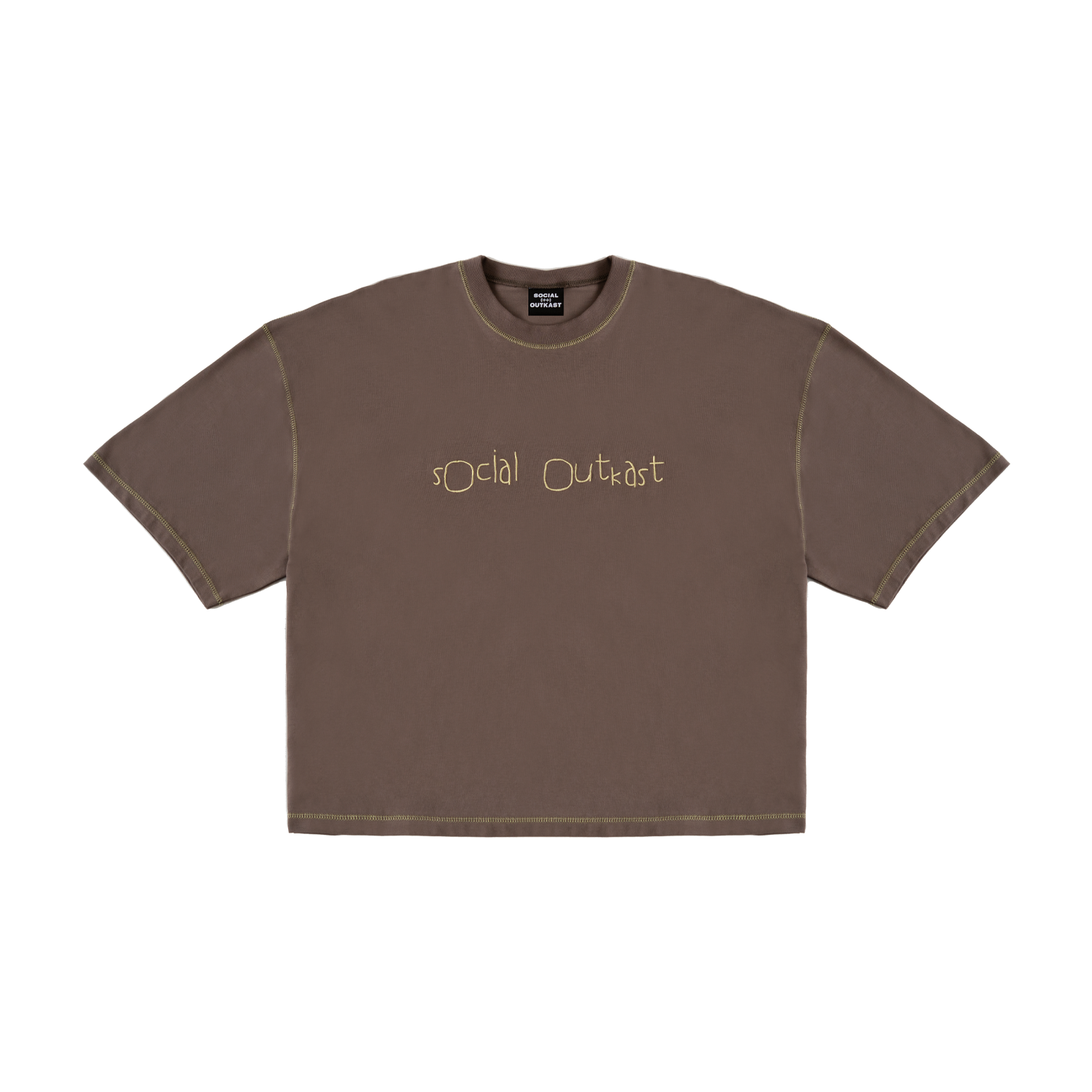 OG Kidscript brown t-shirt