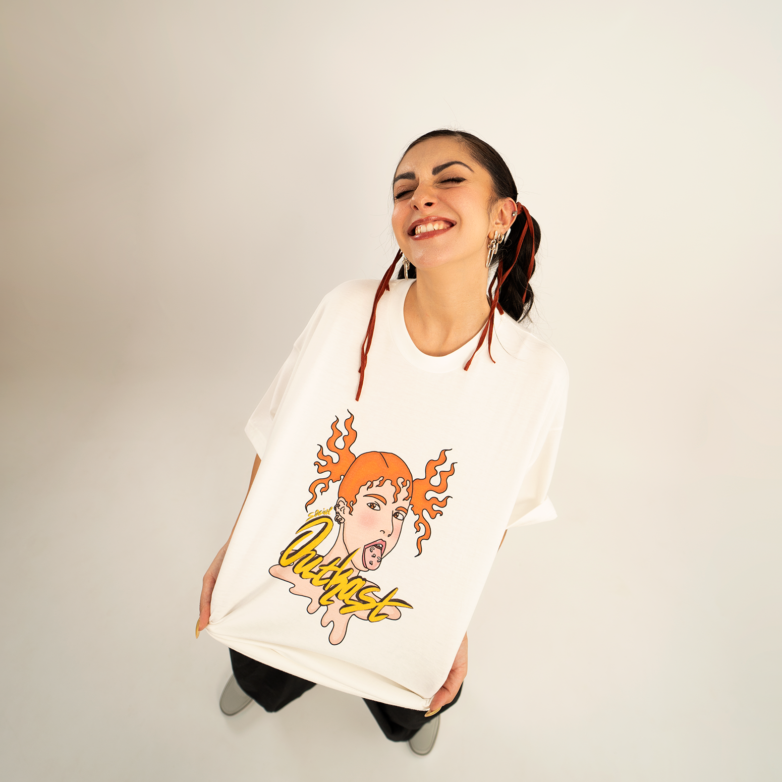 Phoenix Girl off-white t-shirt