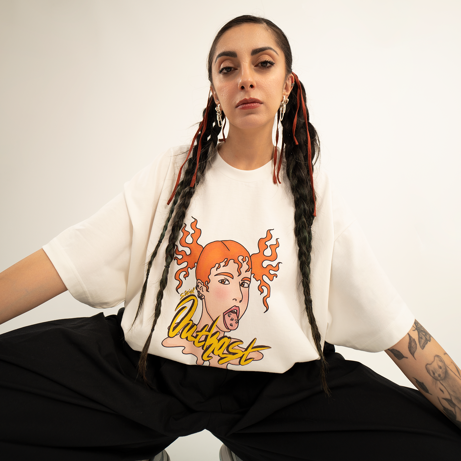 Phoenix Girl off-white t-shirt