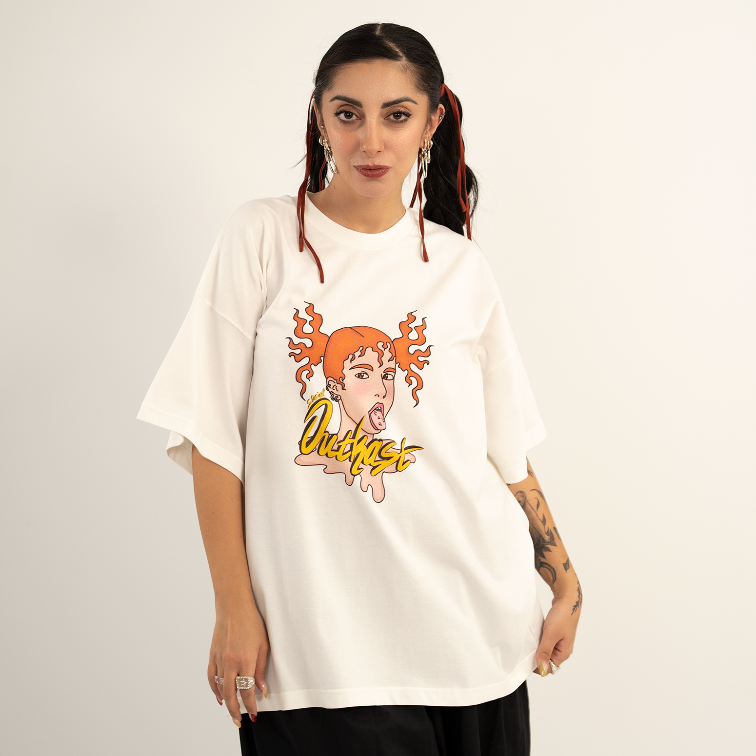 Phoenix Girl off-white t-shirt