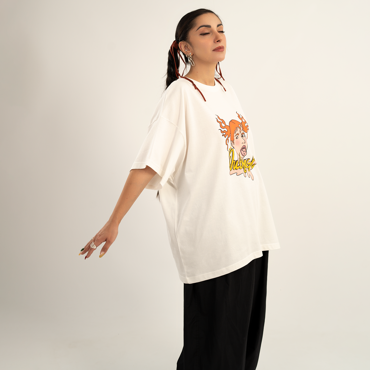 Phoenix Girl off-white t-shirt