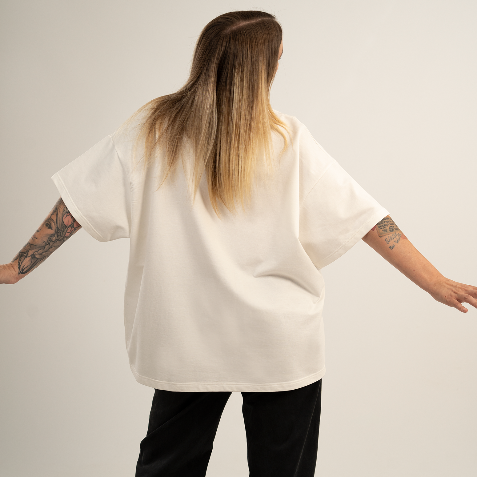 Restarting off-white t-shirt