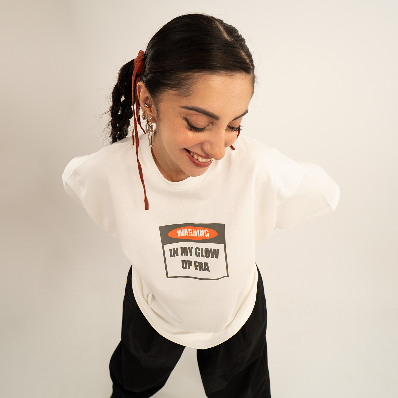 Glow Up Era off-white t-shirt