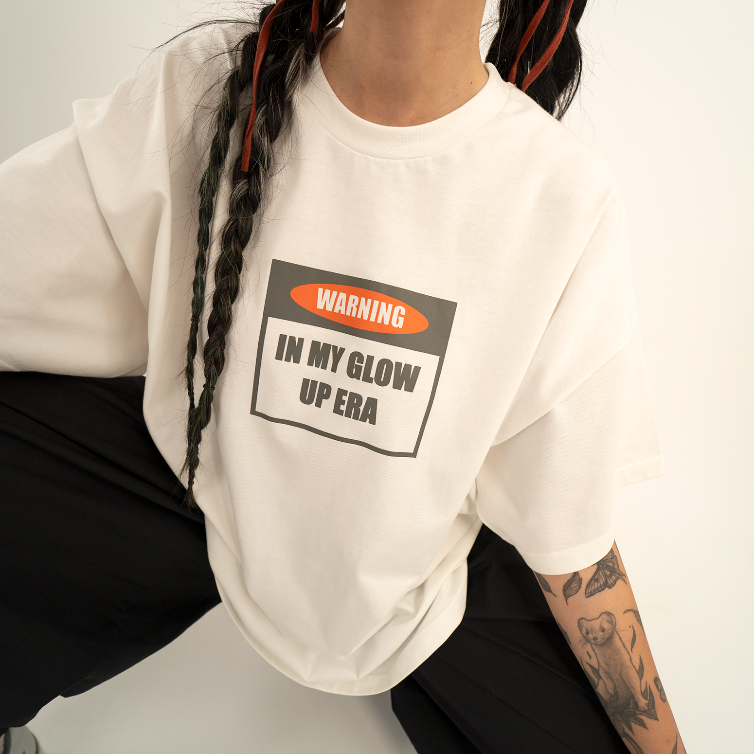 Glow Up Era off-white t-shirt