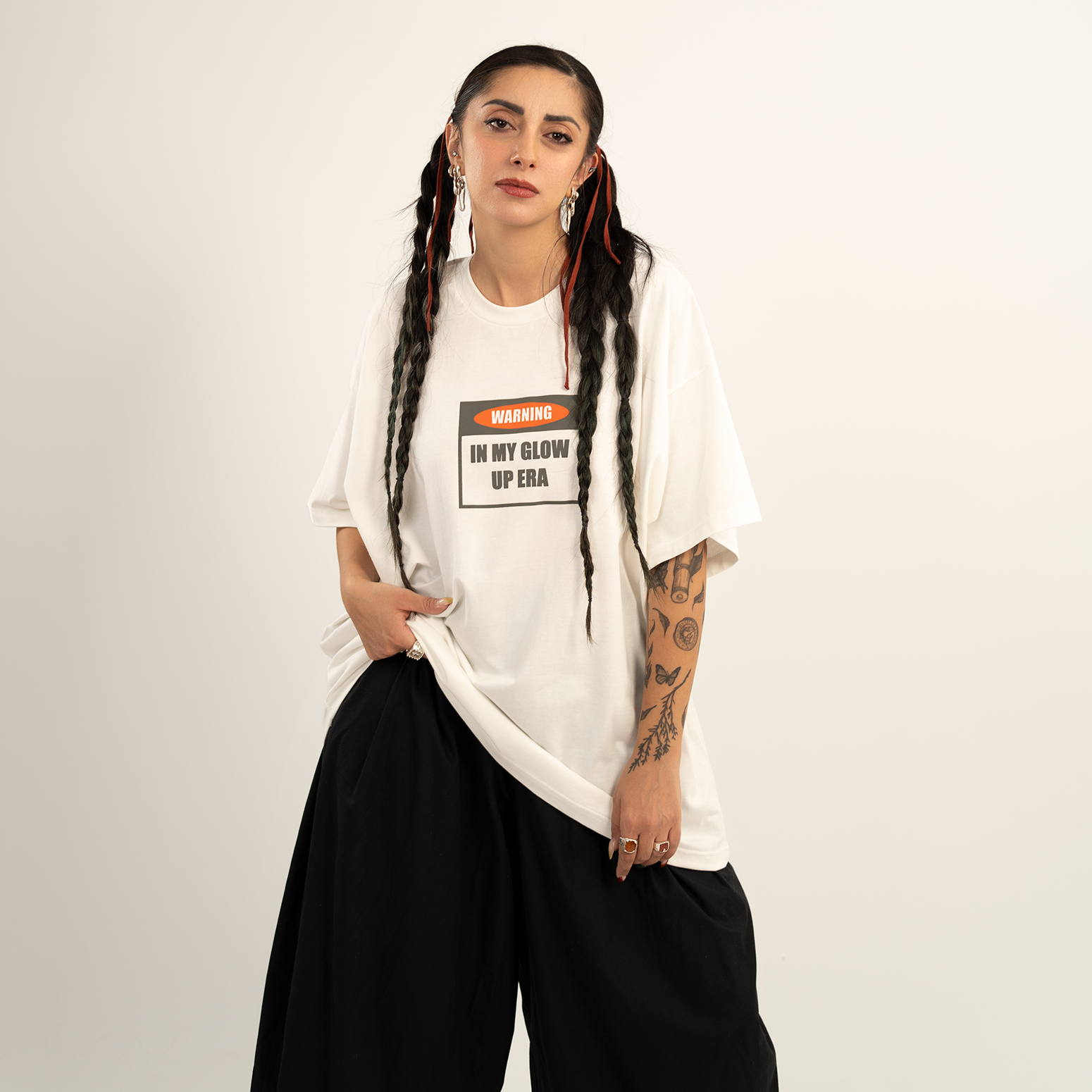 Glow Up Era off-white t-shirt