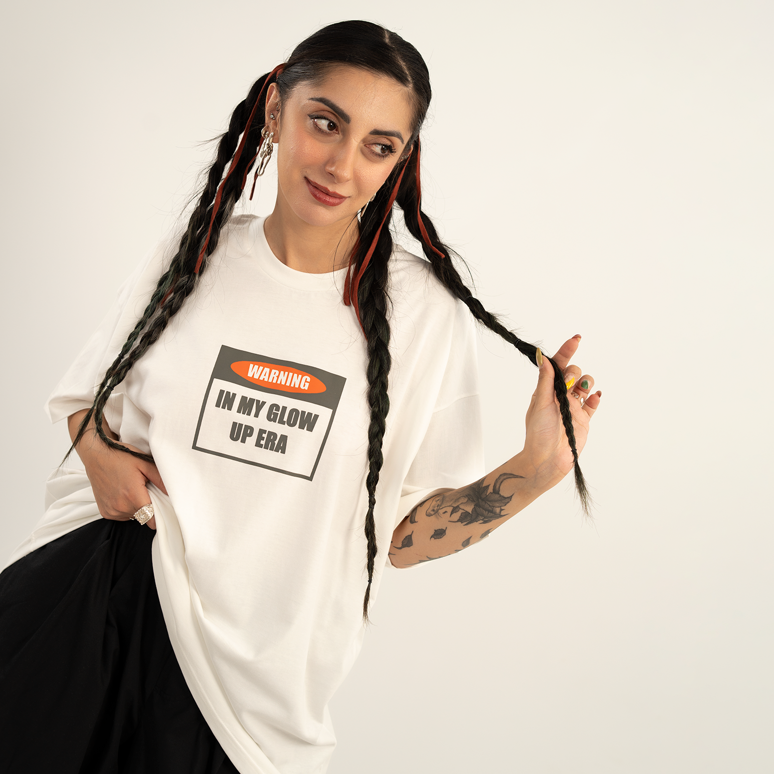 Glow Up Era off-white t-shirt