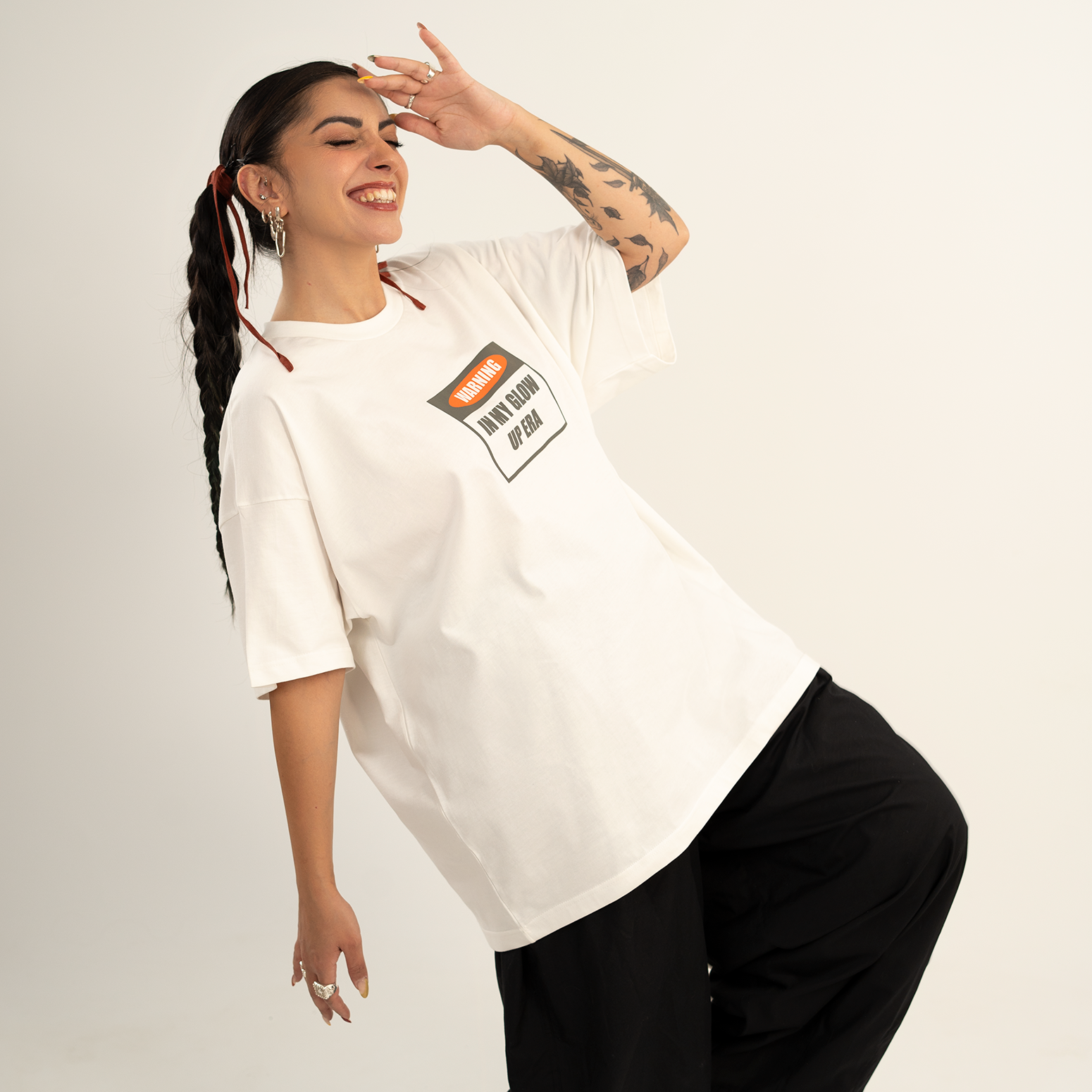 Glow Up Era off-white t-shirt